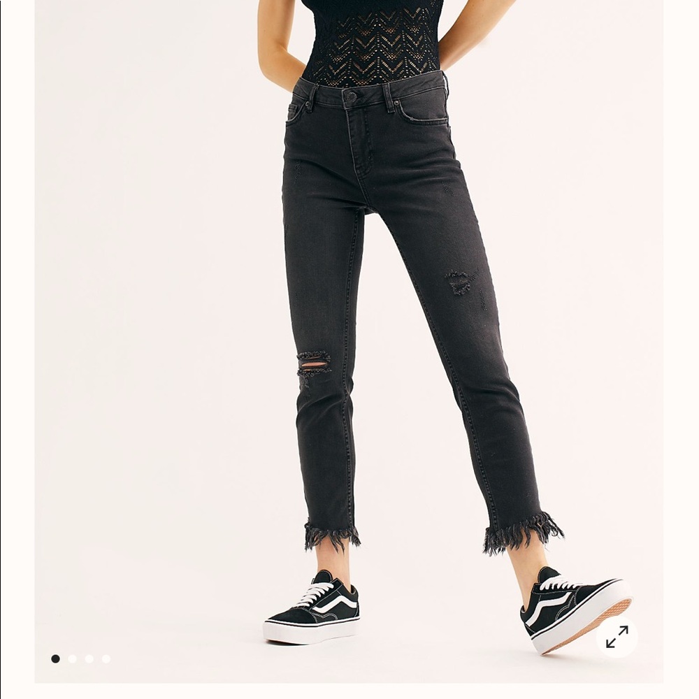 *LIKE NEW* Free People Black Jeans